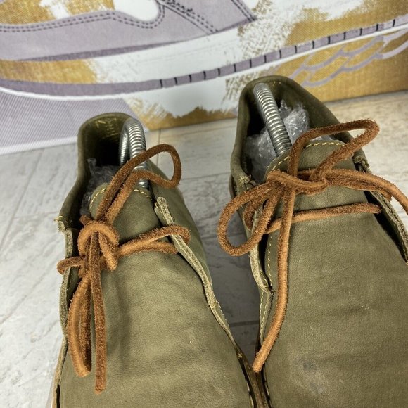 Born Nuala Army Green Nubuck Boho Boots Lace Up Womens Size 7 GUC‎ - Picture 5 of 11